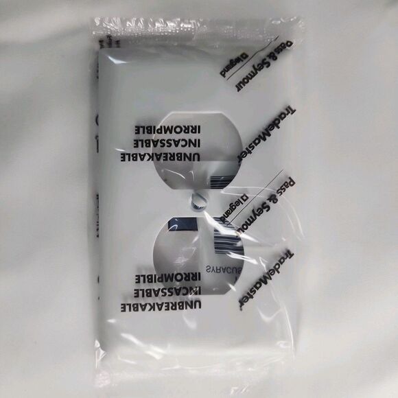 (2Pack) Pass & Seymour TradeMaster TP8-W Unbreakable Duplex Outlet Cover White - Picture 1 of 3